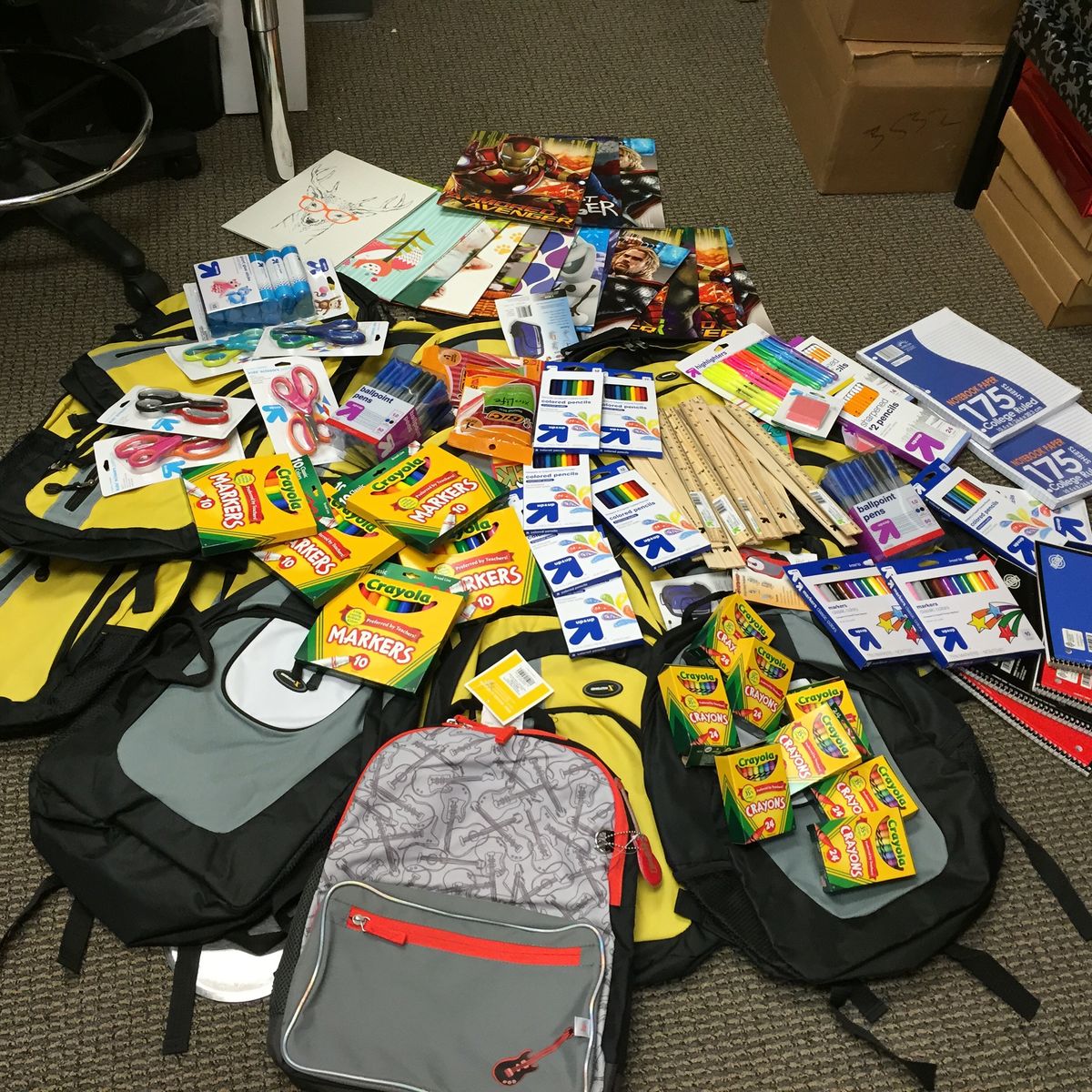 School Supplies donation